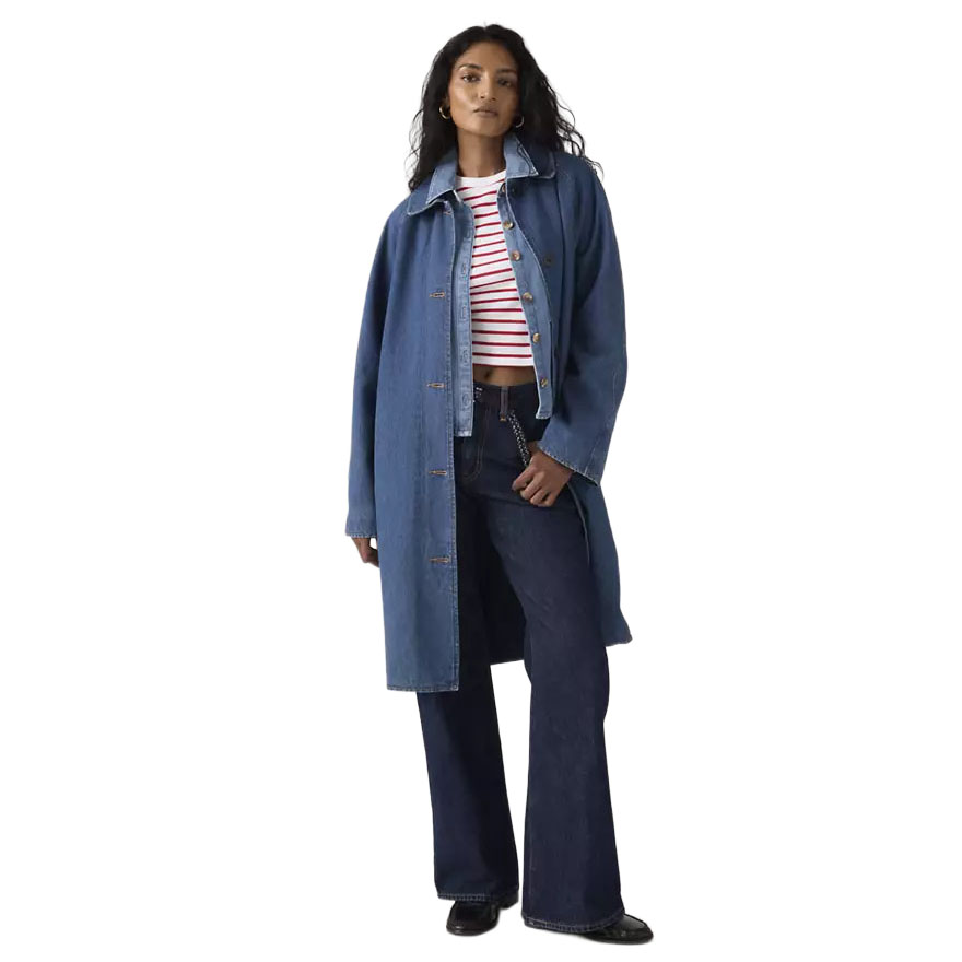 Levi's Frankie Mac Trench Denim Let's Get Lost Again